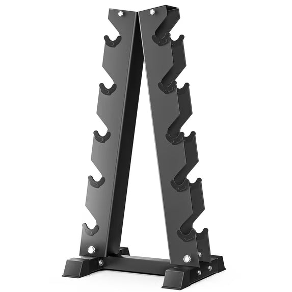 ROALW 5-Tier A-Frame Dumbbell Rack, 700 lb Capacity Weight Stand
