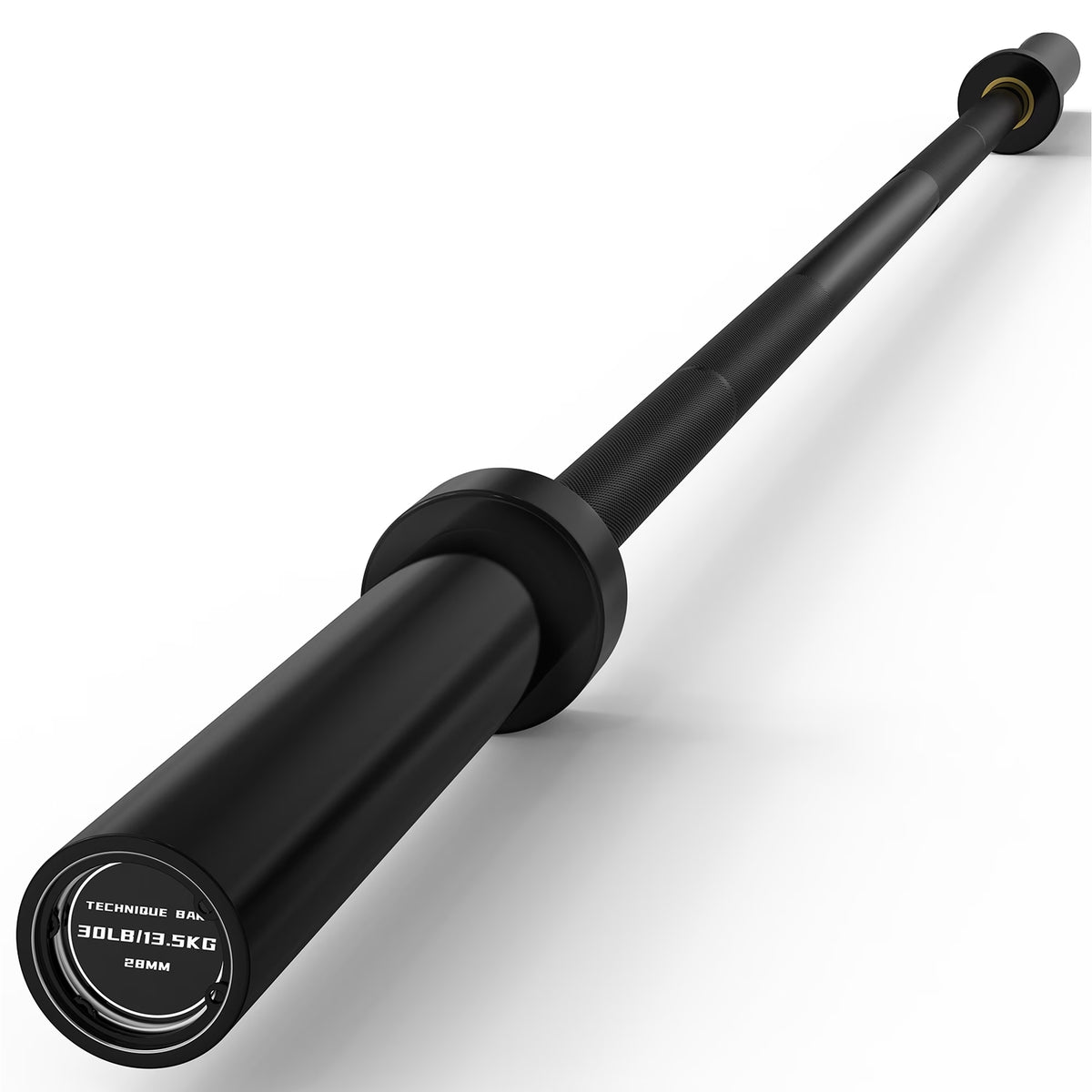 ROALW 6FT Olympic Barbell, 700LB Capacity 2" Strength Training Bar, Black