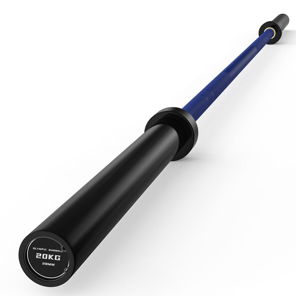 ROALW 7FT Olympic Barbell, 1000LB Capacity 2" Lifting Bar, Blue/Black