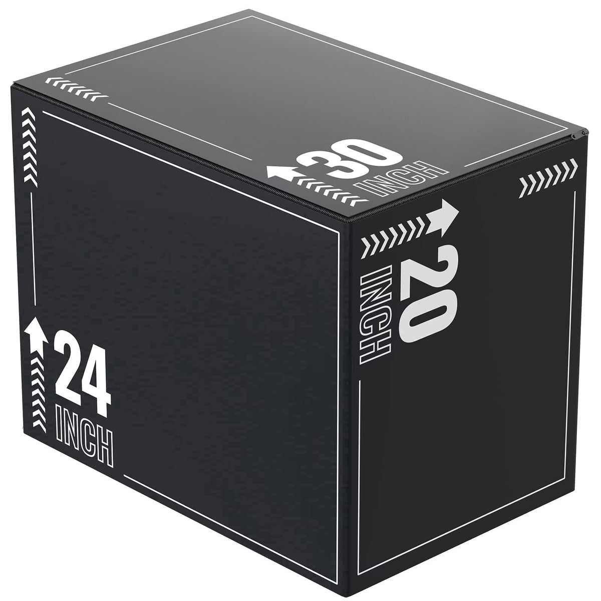 ROALW 3-in-1 Soft Plyometric Jump Box, 20x24x30" EPE Foam Plyo Box, 400lb Capacity Non-Slip Box Jump Trainer for Home Gym HIIT, Step-Ups, Cross-Training & Strength Workout