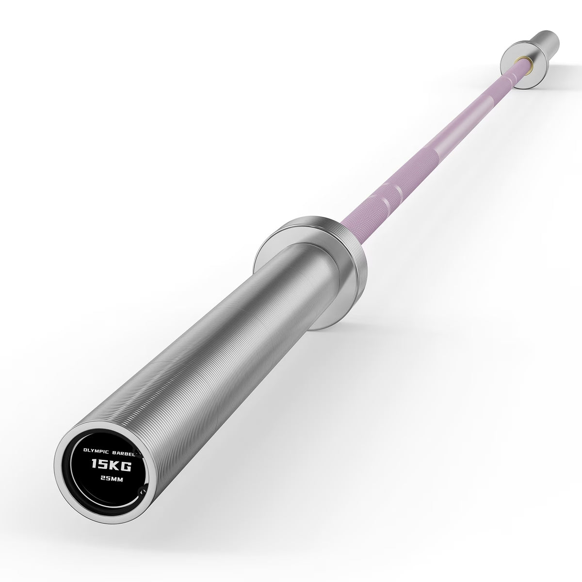 ROALW Olympic Weightlifting Bar, 1000LB Capacity 6.5FT 2", Pink/Silver